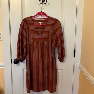Garnet Hill size S, 35.5" long gorgeous cotton dress